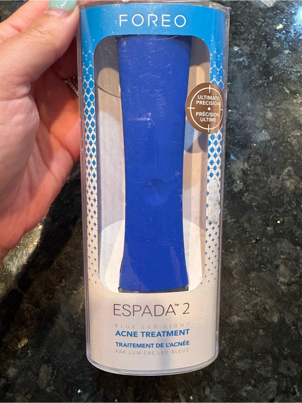 FOREO ESPADA 2 Blue LED Light Acne Treatment Device - New in Box
